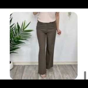 J. JILL wide leg stretch pants brown 0881